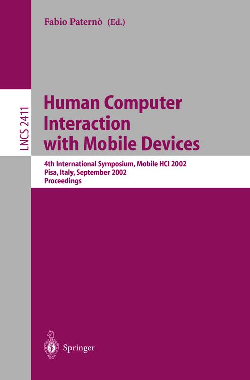 Produktbild: Human Computer Interaction with Mobile Devices