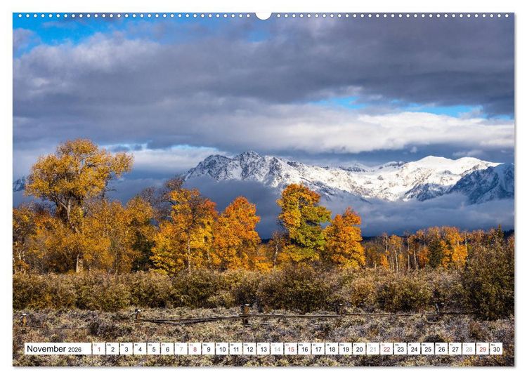 Produktbild: Grand Teton National Park (Wandkalender 2026 DIN A2 quer), CALVENDO Monatskalender