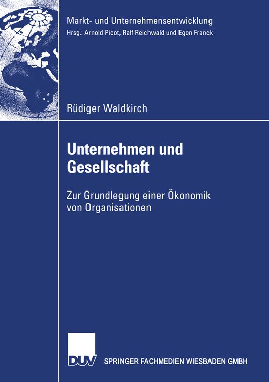 Bild vom Artikel Unternehmen und Gesellschaft vom Autor Rüdiger Waldkirch