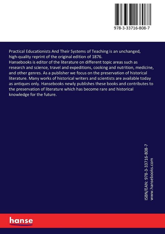 Produktbild: Practical Educationists And Their Systems of Teaching