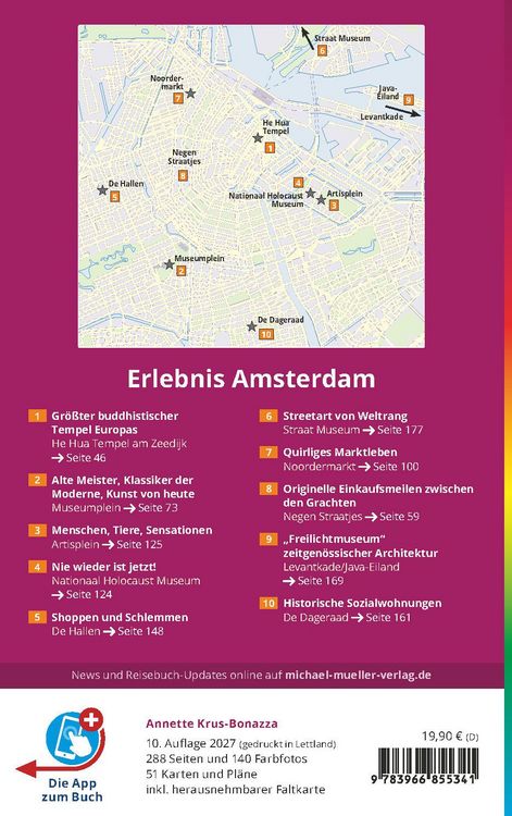 Produktbild: MICHAEL M&Uuml;LLER Reisef&uuml;hrer Amsterdam MM-City