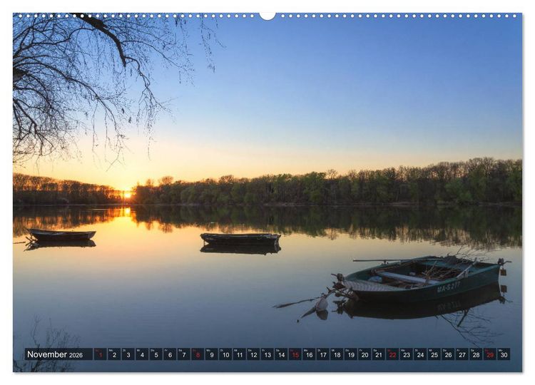Produktbild: Ketsch am Rhein (hochwertiger Premium Wandkalender 2026 DIN A2 quer), Kunstdruck in Hochglanz