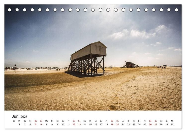 Produktbild: Sankt Peter-Ording. Licht, Schatten und Natur (Tischkalender 2027 DIN A5 quer), CALVENDO Monatskalender