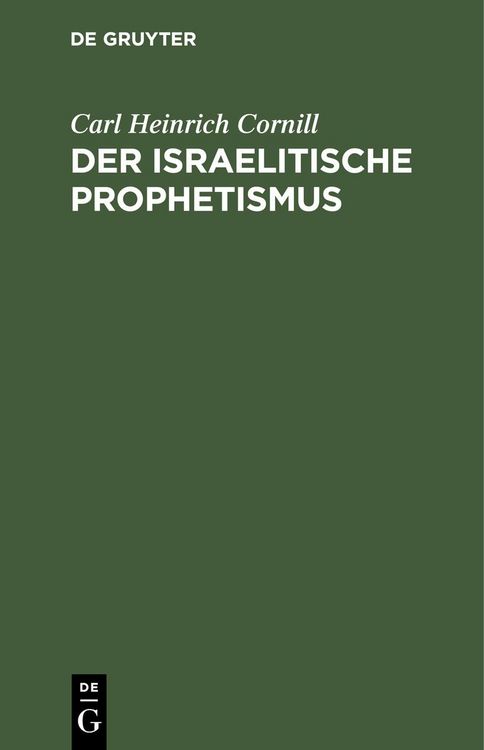 Produktbild: Der israelitische Prophetismus