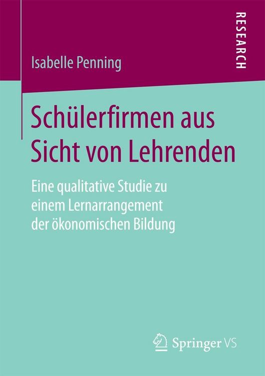 Produktbild: Sch&uuml;lerfirmen aus Sicht von Lehrenden