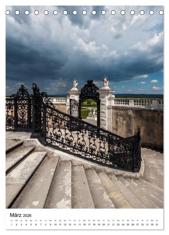 Produktbild: Schloss Hof &ndash; Die Perle unter den Marchfeldschl&ouml;ssern (Tischkalender 2026 DIN A5 hoch), CALVENDO Monatskalender
