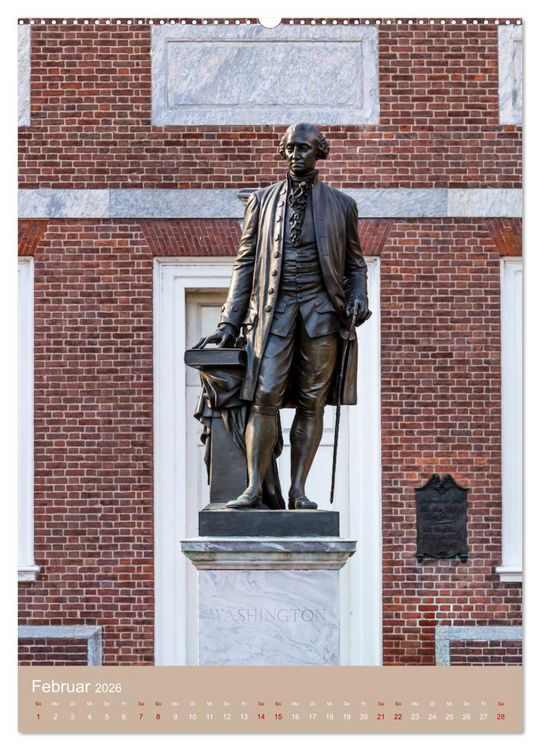 Produktbild: PHILADELPHIA Besondere Augenblicke erleben (Wandkalender 2026 DIN A2 hoch), CALVENDO Monatskalender
