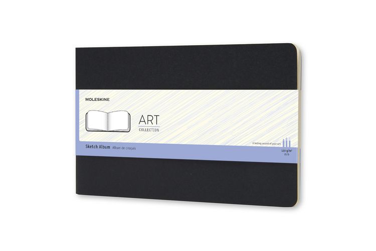 Produktbild: MOLESKINE SKIZZENALBUM ART PLUS L/A5 120G-PAPIER, SOFT COVER, SCHWARZ