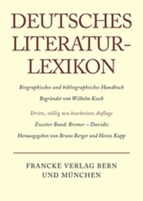 Produktbild: Deutsches Literatur-Lexikon / Bremer - Davidis