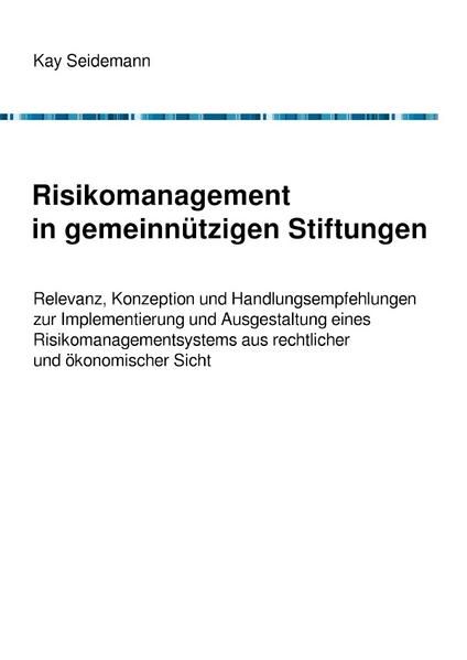 Produktbild: Risikomanagement in gemeinn&uuml;tzigen Stiftungen