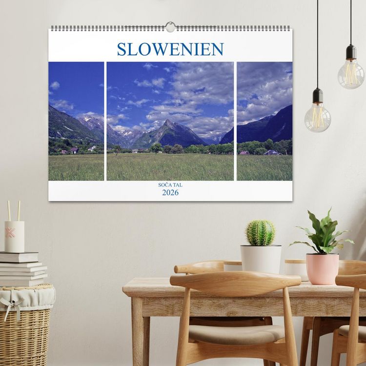 Produktbild: Slowenien - Soca Tal (Wandkalender 2026 DIN A2 quer), CALVENDO Monatskalender