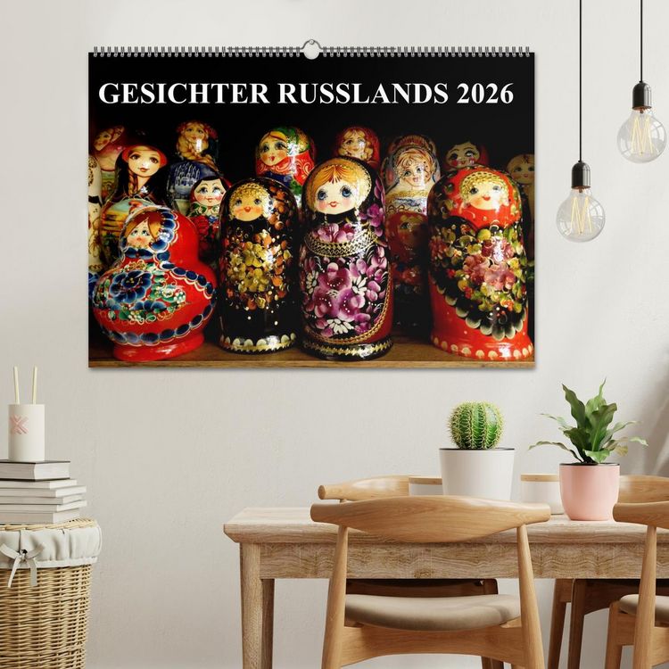 Produktbild: GESICHTER RUSSLANDS 2026 (Wandkalender 2026 DIN A2 quer), CALVENDO Monatskalender