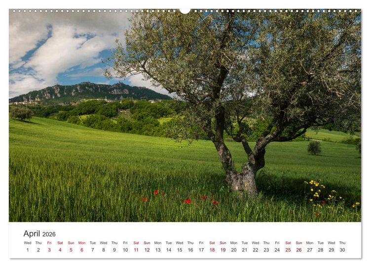 Produktbild: San Marino The oldest Republic in the world (High Quality Premium Wall Calendar 2026 DIN A2 landscape),CALVENDO 12 Month Wall Calendar