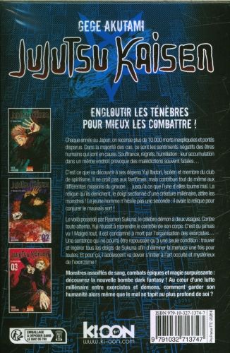 Produktbild: Jujutsu kaisen : coffret tomes 1 &agrave; 3