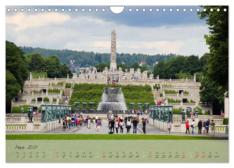 Produktbild: Vigeland (Wandkalender 2027 DIN A4 quer), CALVENDO Monatskalender