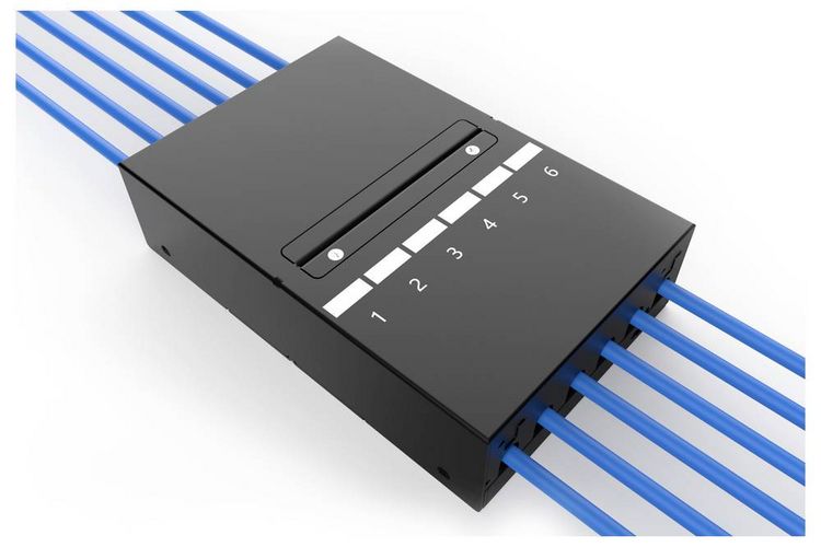 Produktbild: Digitus DN-93708-6 RJ45-Modultr&auml;ger Keystone Unbest&uuml;ckt 1St.