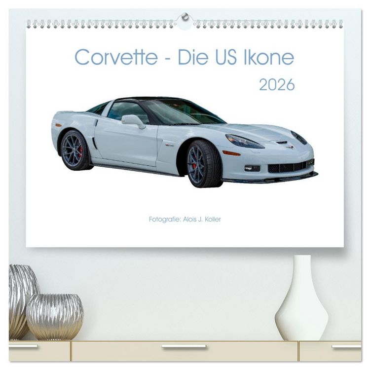 Produktbild: Corvette - Die US Ikone 2026 (hochwertiger Premium Wandkalender 2026 DIN A2 quer), Kunstdruck in Hochglanz