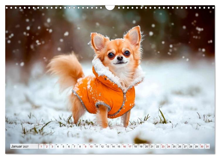 Produktbild: Niedliche Chihuahuas (Wandkalender 2027 DIN A3 quer), CALVENDO Monatskalender