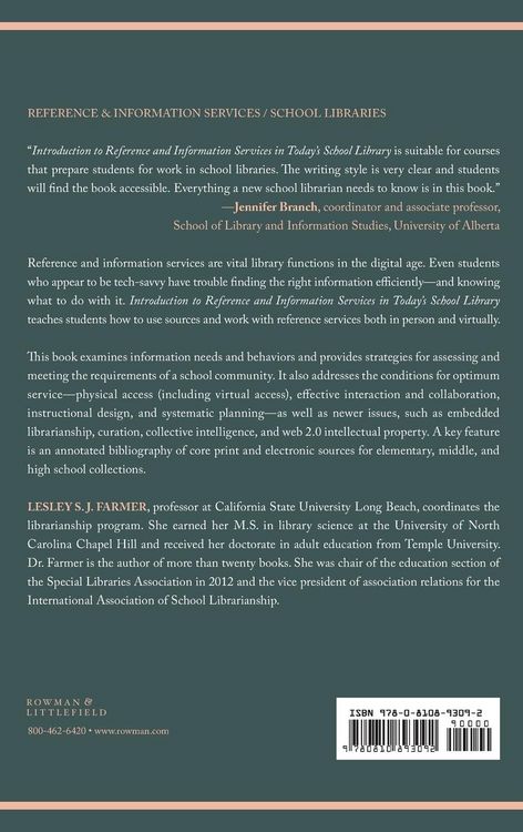 Produktbild: Introduction to Reference and Information Services in Today's School Library