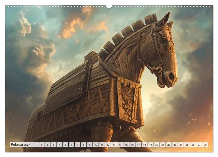 Produktbild: Odysseus Reise &ndash; Gefahren, Verlockungen, Schicksal (hochwertiger Premium Wandkalender 2027 DIN A2 quer), Kunstdruck in Hochglanz
