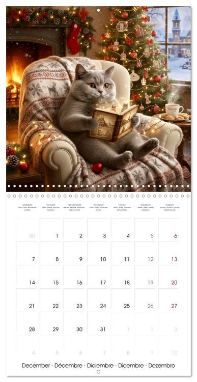 Produktbild: Le duc gris en voyage (Calendrier mural carr&eacute; 2026 30x30 cm) Calendrier double avec une page pour vos prises de notes
