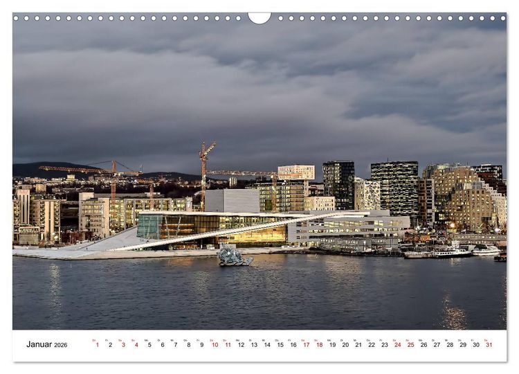 Produktbild: Opera Oslo (Wandkalender 2026 DIN A3 quer), CALVENDO Monatskalender