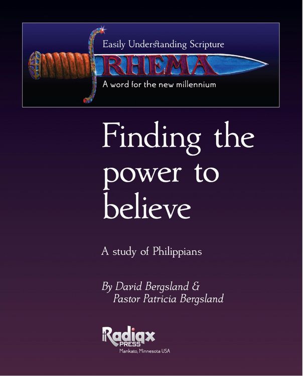 Produktbild: Finding the Power to Believe: a study in Philippians