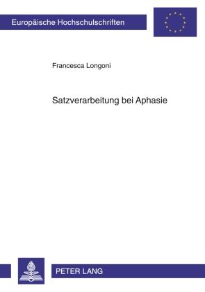 Produktbild: Satzverarbeitung bei Aphasie