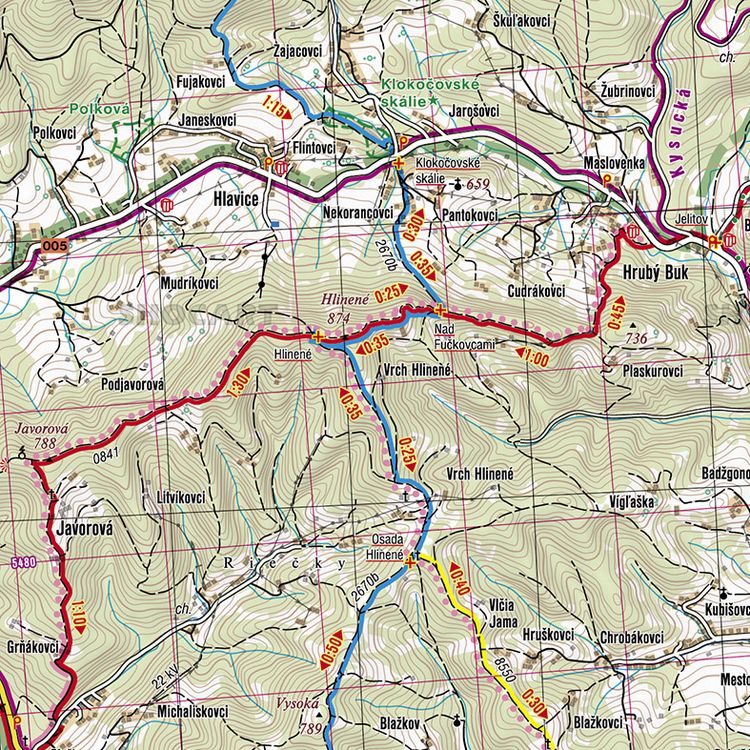 Produktbild: Slovensko Turisticky Atlas 1:50.000 A4