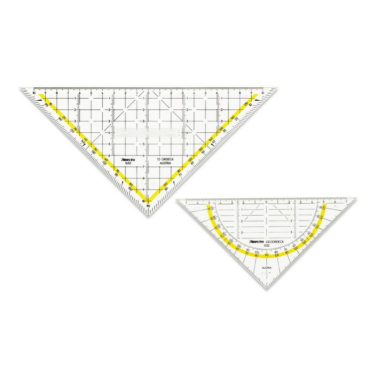 Produktbild: ARISTO Geocover 3 in 1 Geo und TZ Dreieck white & grey, 1 x AR1552 u AR1650/2