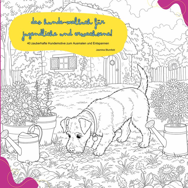 Produktbild: Das Hunde-Malbuch f&uuml;r Jugendliche und Erwachsene!