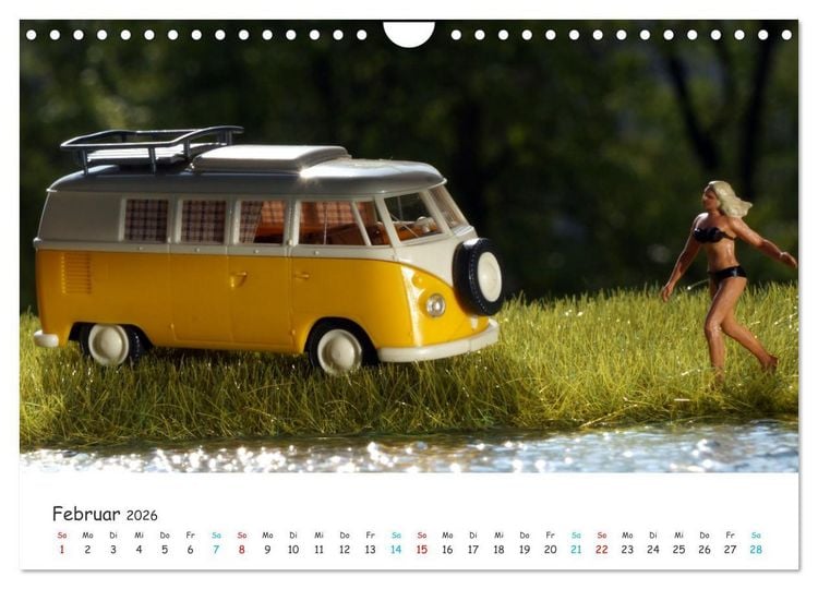 Produktbild: Autos auf der Modellbahn (Wandkalender 2026 DIN A4 quer), CALVENDO Monatskalender