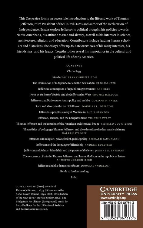 Produktbild: The Cambridge Companion to Thomas Jefferson