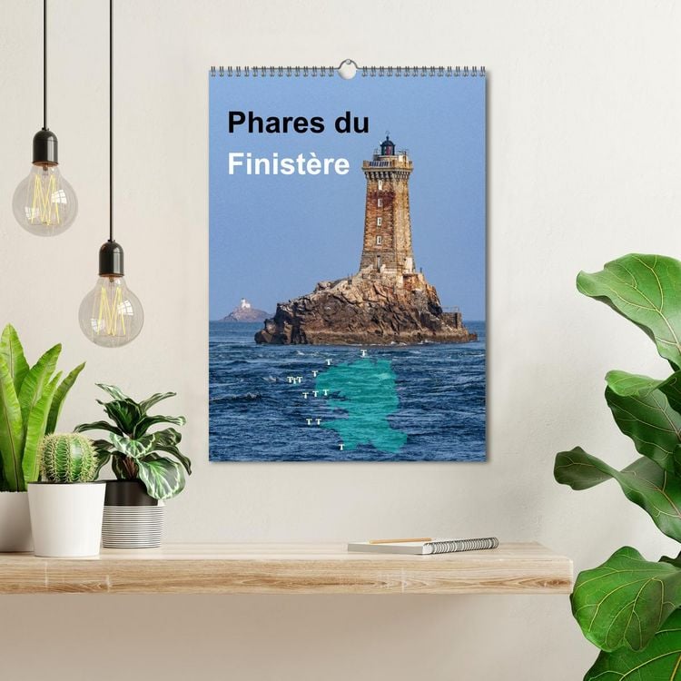 Produktbild: Phares du Finist&egrave;re (Calendrier mural 2026 DIN A3 horizontal), CALVENDO calendrier mensuel