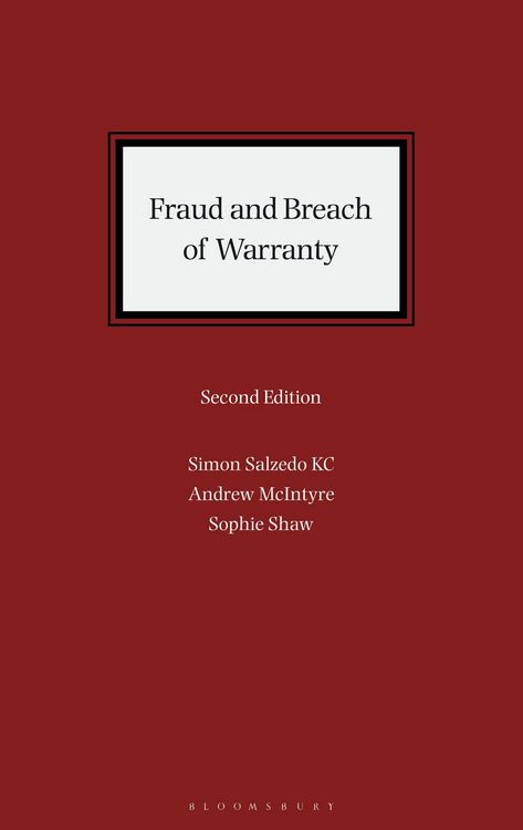 Produktbild: Fraud and Breach of Warranty