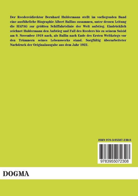 Produktbild: Albert Ballin