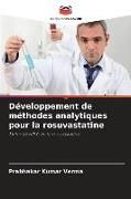 Produktbild: D&eacute;veloppement de m&eacute;thodes analytiques pour la rosuvastatine