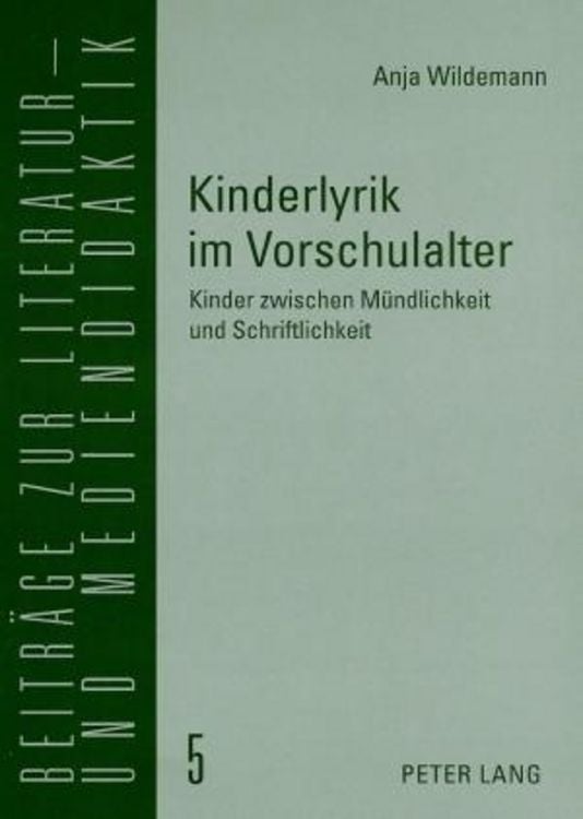 Kinderlyrik im Vorschulalter