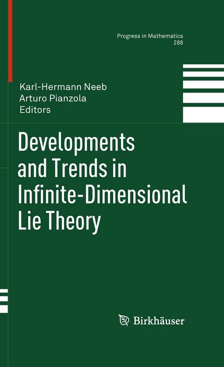 Produktbild: Developments and Trends in Infinite-Dimensional Lie Theory