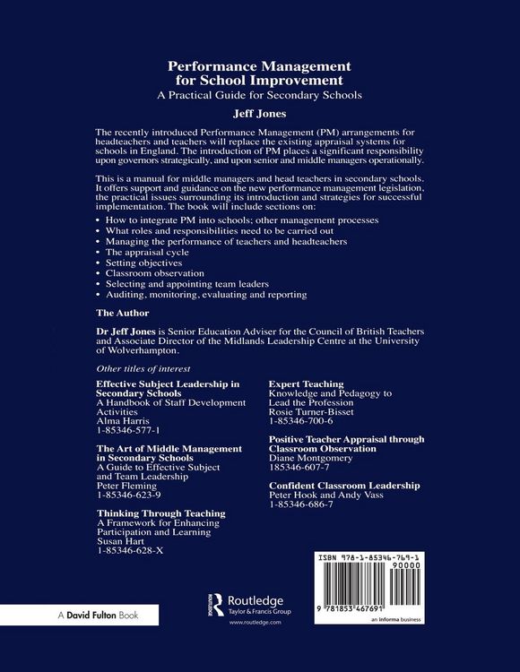 Produktbild: Performance Management for School Improvement