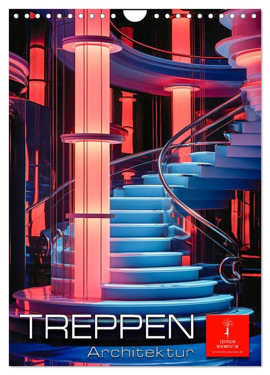 Produktbild: Treppen Architektur (Wandkalender 2026 DIN A4 hoch), CALVENDO Monatskalender
