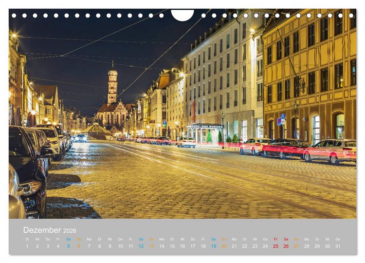 Produktbild: Augsburg - Stadt der Renaissance (Wandkalender 2026 DIN A4 quer), CALVENDO Monatskalender