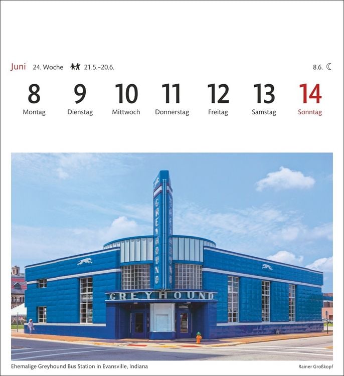 Produktbild: USA Sehnsuchtskalender 2026 - Wochenkalender mit 53 Postkarten