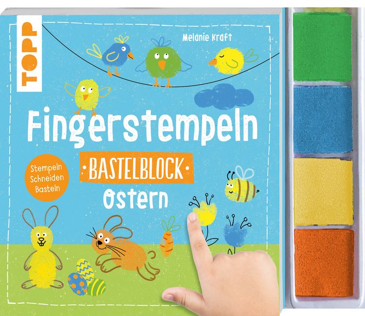 Produktbild: Fingerstempeln. Bastelblock Ostern