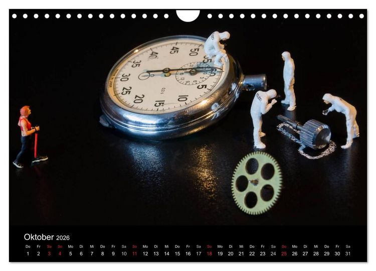 Produktbild: UHR Menschen (Wandkalender 2026 DIN A4 quer), CALVENDO Monatskalender