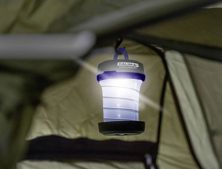 Produktbild: Calima 46001 Camping-Laterne batteriebetrieben 135g Schwarz-Blau