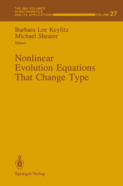 Produktbild: Nonlinear Evolution Equations That Change Type