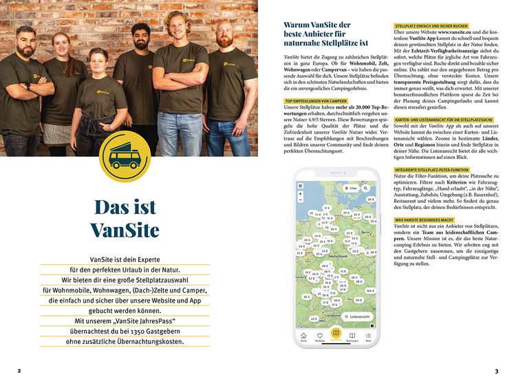 Produktbild: VanSite Stellplatzf&uuml;hrer 2025