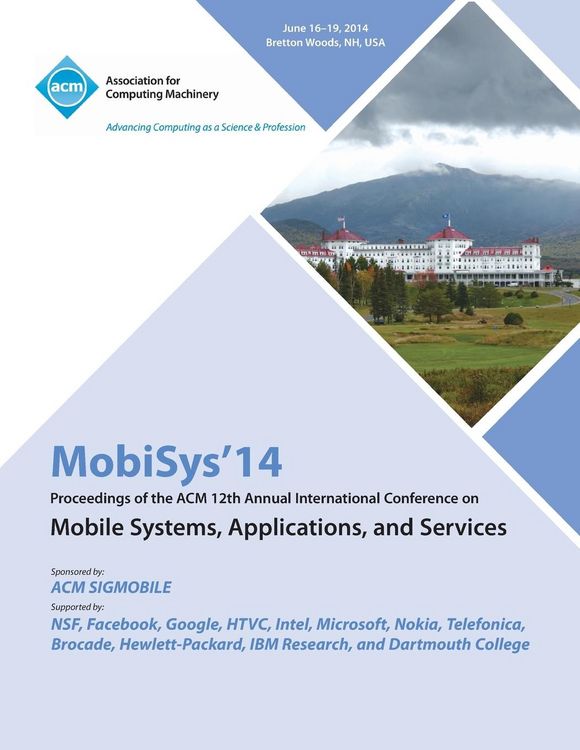 Produktbild: Mobisys 14 12th Annual International Conference on Mobile Systems, Applications and Services