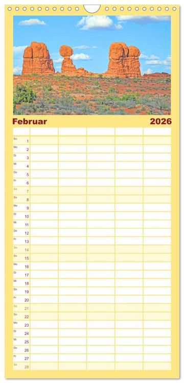 Produktbild: Familienplaner 2026 - USA - National und State Parks im Nordwesten mit 5 Spalten (Wandkalender, 21 x 45 cm) CALVENDO